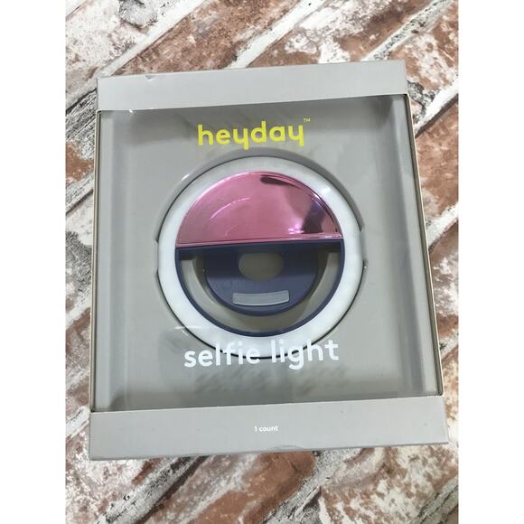 Heyday Dark Iridescent Clip-On Phone Selfie Ring Light w/ 3 Brightness - Picture 1 of 3